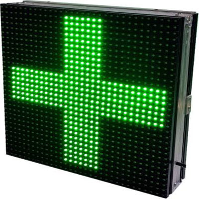 Outdoor LED medical plus sign